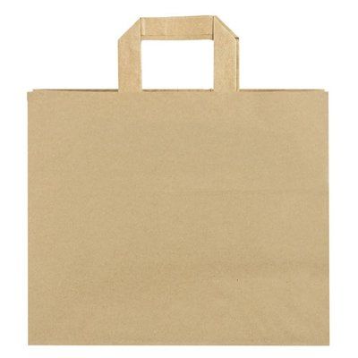 Bolsa Papel 32x27x21cm Asa Ancha