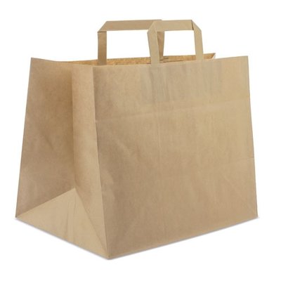 Bolsa Papel 32x27x21cm Asa Ancha