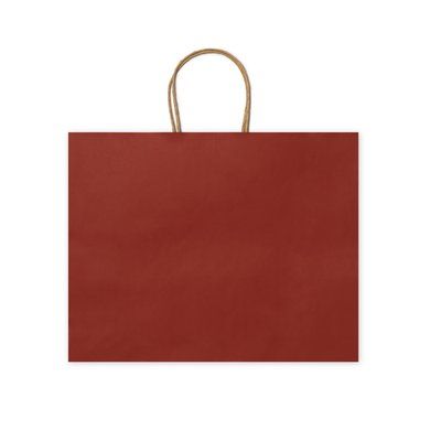 Bolsa de papel con asas reforzadas Rojo Talla Única Adulto