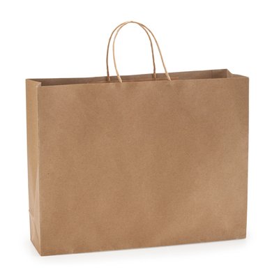 Bolsa de papel con asas reforzadas