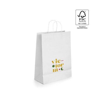 Bolsa de papel blanca