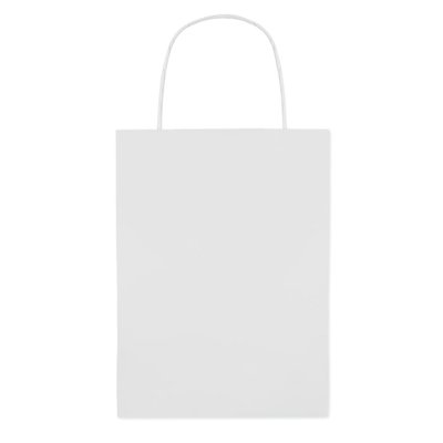 Bolsa de papel pequeña reciclable para regalos Blanco