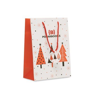 Bolsa de papel regalo mediana con etiqueta