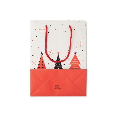 Bolsa de papel regalo mediana con etiqueta