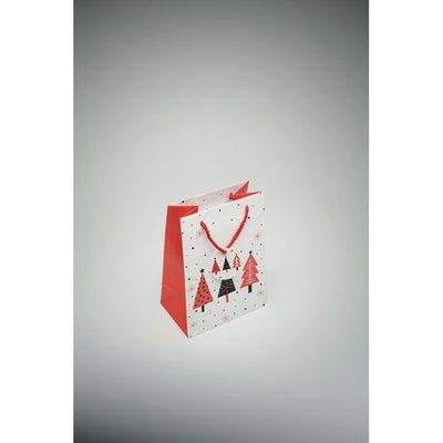 Bolsa de papel regalo pequeña con etiqueta