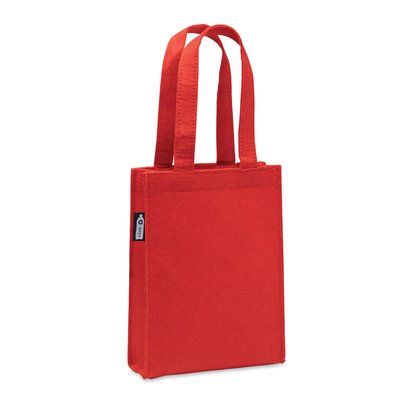Bolsa pequeña de fieltro de asas cortas Rojo