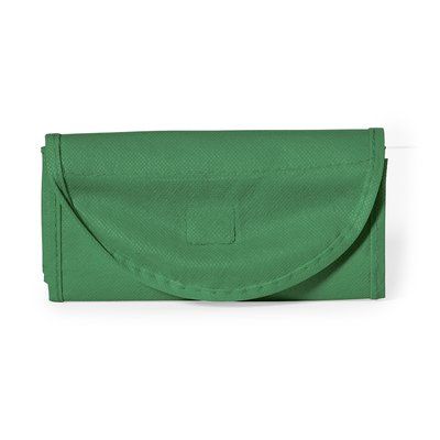 Bolsa pequeña plegable en non woven ribete color Verde