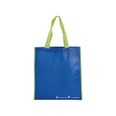 Bolsa PET Brillante Asas Reforzadas Azul