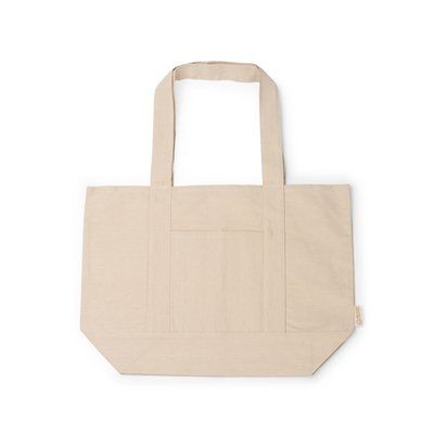Bolsa de playa de algodón reciclado 280 g/m² Crudo Talla Única Adulto