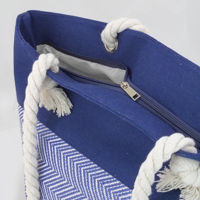 Bolsa de playa con asas de cordón