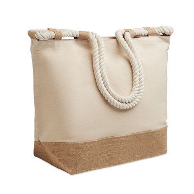Bolsa de playa de lona 280 gr Beig