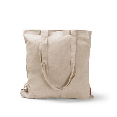 Bolsa plegable de algodón reciclado 120 g/m² Crudo Talla Única Adulto