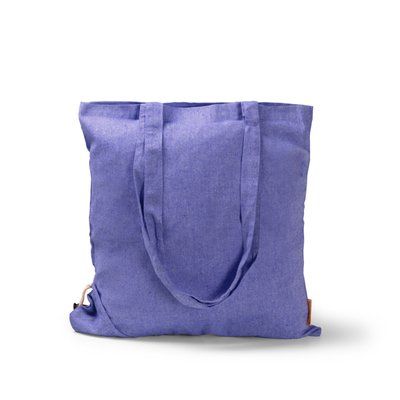Bolsa plegable de algodón reciclado 120 g/m² Royal