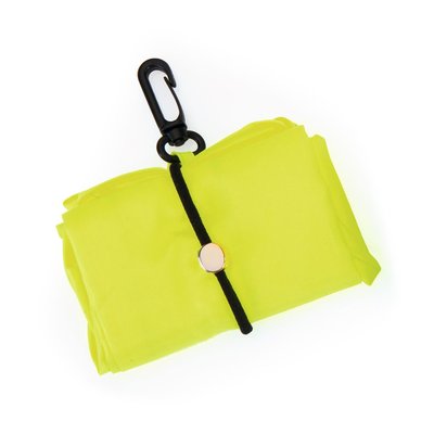 Bolsa plegable color fluorescente de poliéster 190t 42,5 x 38 x 7 cm