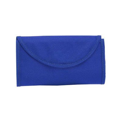 Bolsa plegable en non woven ribete color 38 x 42 cm Azul