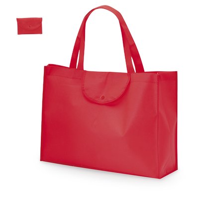 Bolsa plegable grande con cierre de solapa