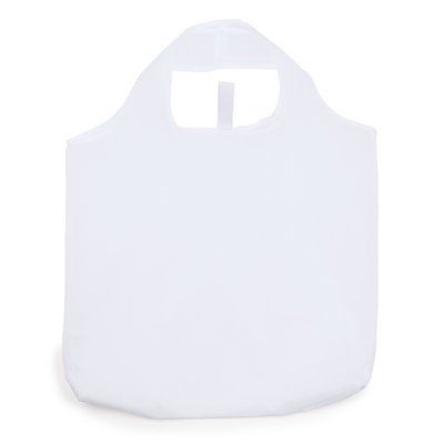 Bolsa plegable de poliéster suave Blanco