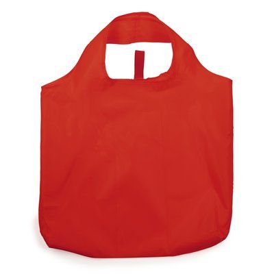 Bolsa plegable de poliéster suave Rojo