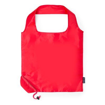 Bolsa plegable RPET 7kg con ajuste Roj