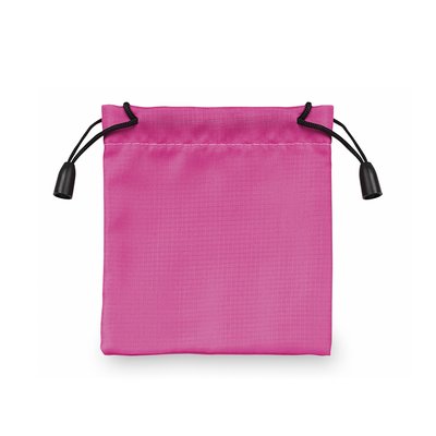 Bolsa de poliéster cuadrada (10cm) Fucsi