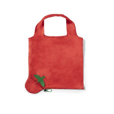 Bolsa de poliéster promocional plegable en forma de fruta Tomat