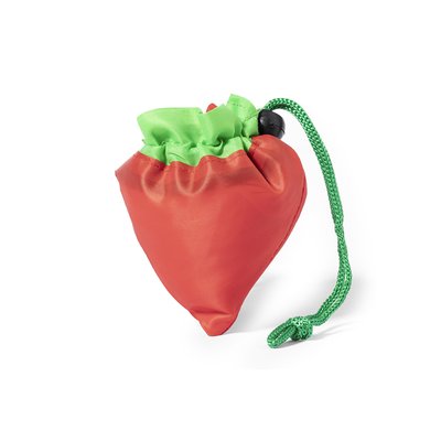Bolsa de poliéster promocional plegable en forma de fruta