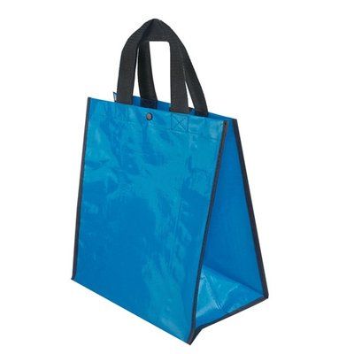 Bolsa PP laminada con brillo y cierre botón AZ