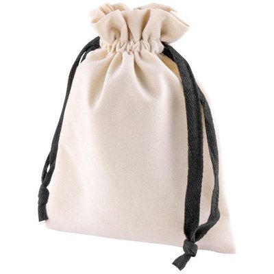 Bolsa Presentación Terciopelo con Cordón Natural