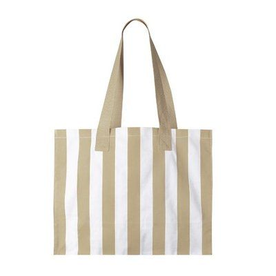 Bolsa a rayas de algodón reciclado Bei