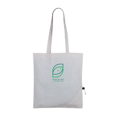 Bolsa reciclada plegable en forma de fresa