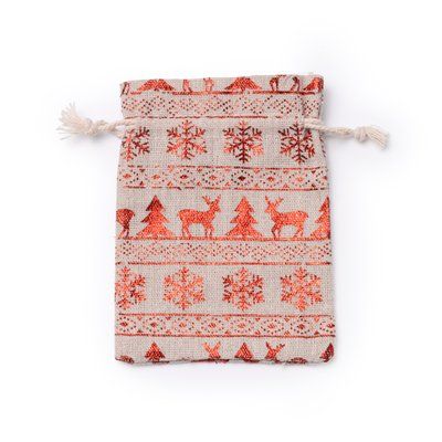 Bolsa de regalo navideña Crudo Talla Única Adulto