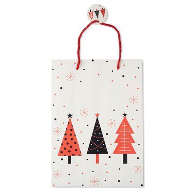 Bolsa regalo de papel grande con etiqueta