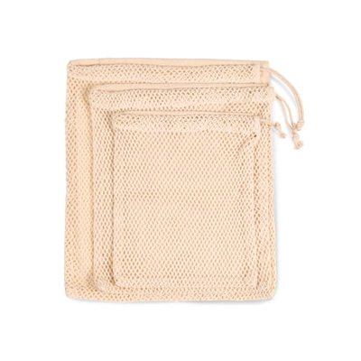 Bolsa rejilla algodón