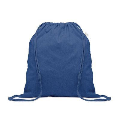 Bolsa resistente de cuerdas algodón reciclado Azul Royal