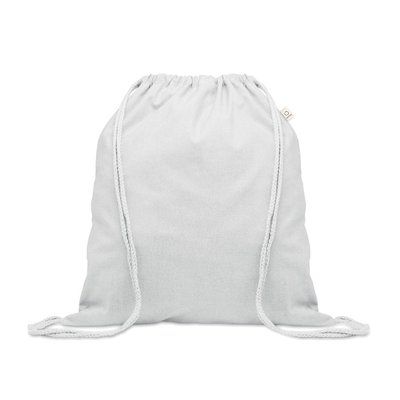 Bolsa resistente de cuerdas algodón reciclado Blanco