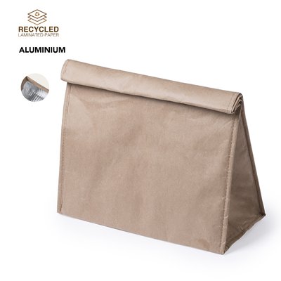 Bolsa térmica 2,6l de papel reciclable con cierre velcro