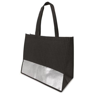 Bolsa Textura Color y Plata con Botón