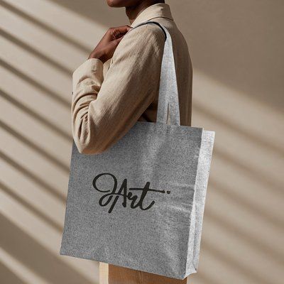 Bolsa tote de algodón y poliéster