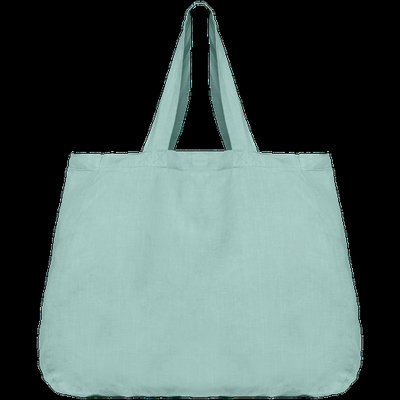 Bolsa tote de lino Jade Green