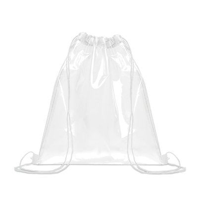 Bolsa transparente de cuerdas EVA y PVC Blanco