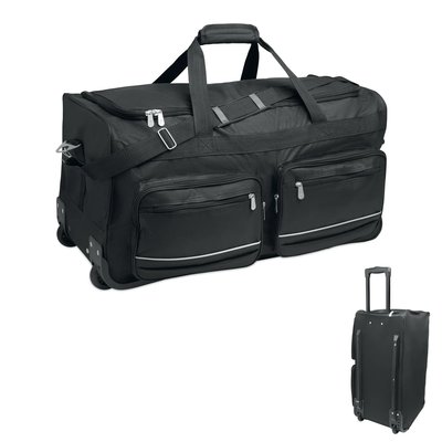 Bolsa trolley 600D RPET Negro