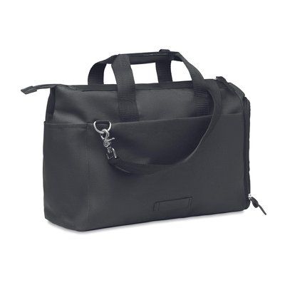 Bolsa Viaje y Bandolera RPET para Portátil Negro