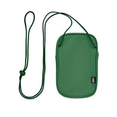 Bolsa de viaje cruzada con correa Verde