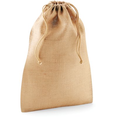 Bolsa de yute ajuste doble Natural M