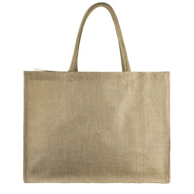Bolsa de yute con asas cortas