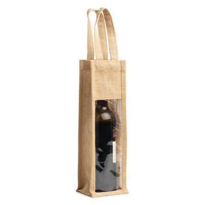Bolsa de yute laminado con ventana