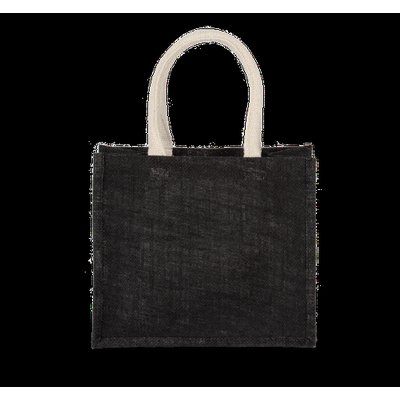 Bolsa de Yute Mediana Asas Algodón Black