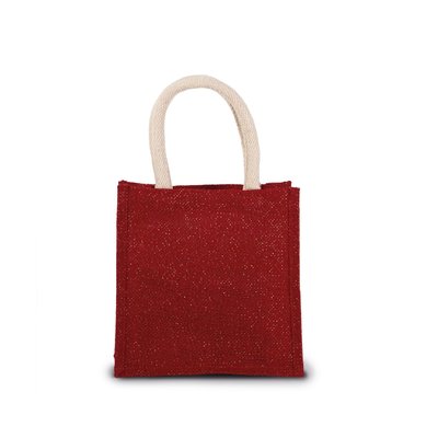 Bolsa de Yute Pequeña Asas Algodón Amarillo / Multicolor / Rojo
