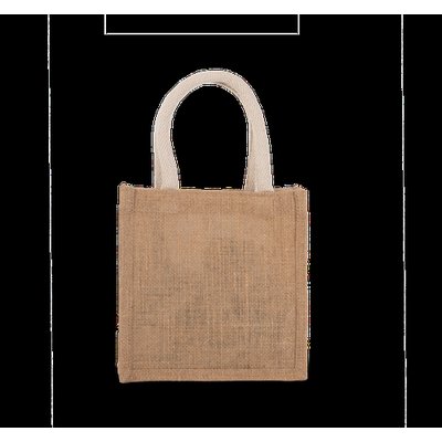 Bolsa de Yute Pequeña Asas Algodón Natural / Gold