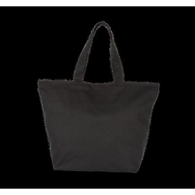 Bolsas de compras de algodón con fuelle Black M